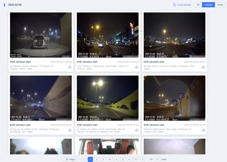 serviço de vídeo telemetria para frotas